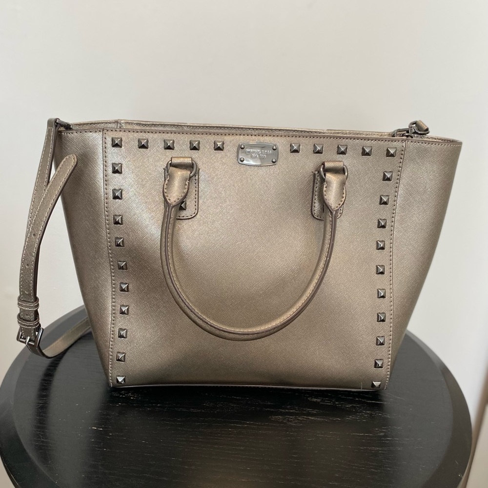Michael Kors silver bag with studs